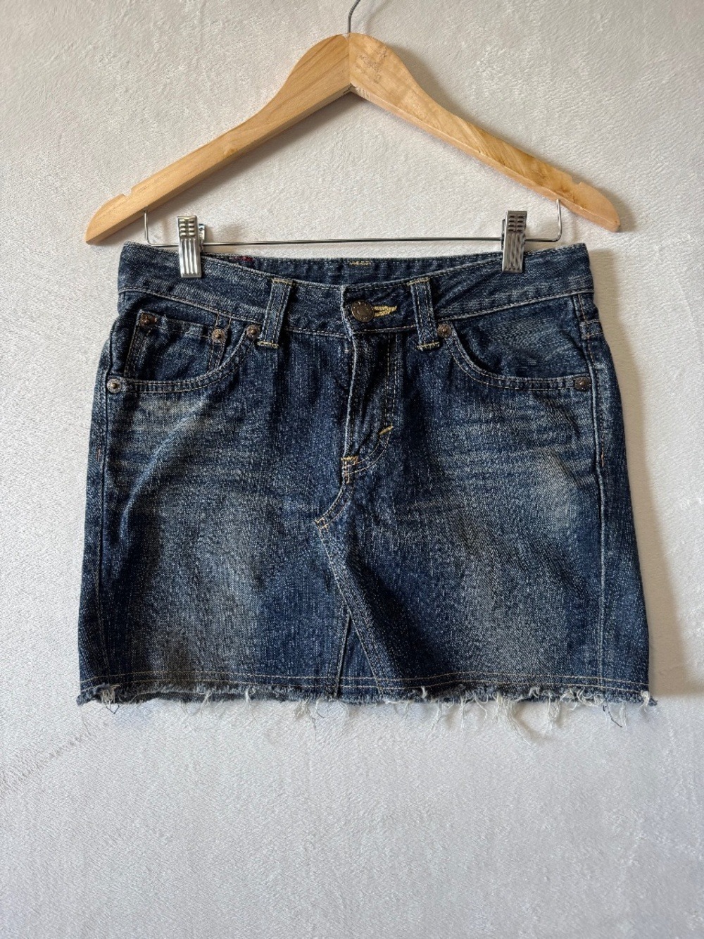 Edwin Japan Dark Blue Denim Mini Skirt small